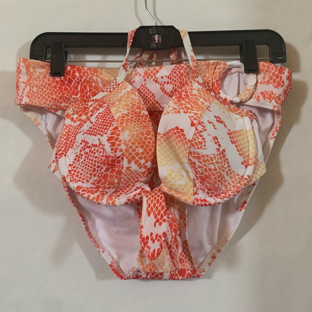 Victoria Secret 2pc Python Snake Bikini Coral - image 1